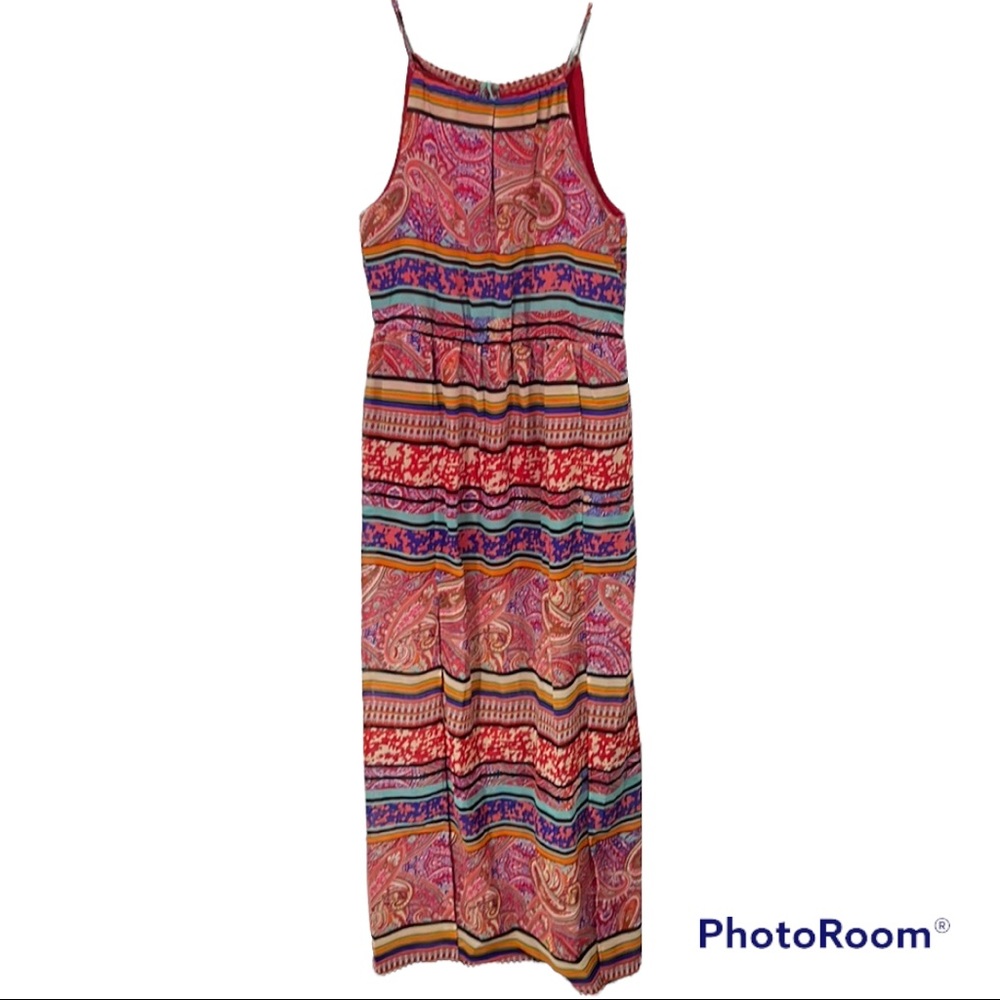 Stevie & Lindsay multicolor paisley print maxi dress size 1X